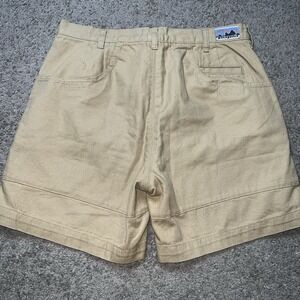 Patagonia 70s VTG Original Stand Up Beige Canvas Hiking Shorts Size 35